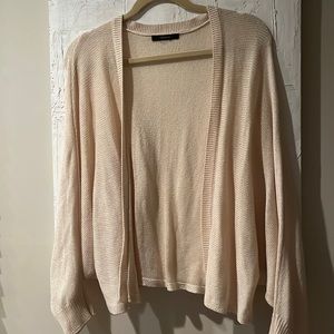 ✨SALE✨Knit Open Cardigan Cream MEDIUM Long Sleeve Winged Arms